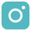 instagram icon in teal